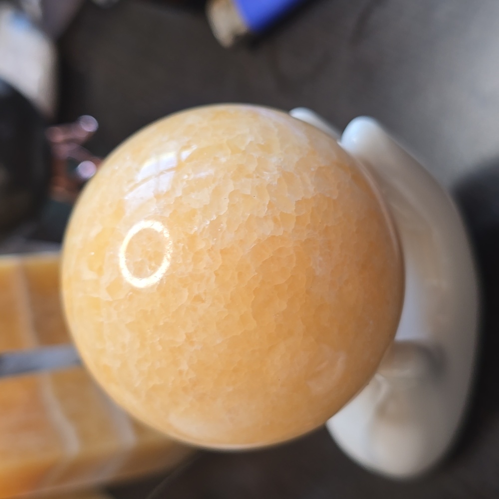 Orange Calcite Sphere